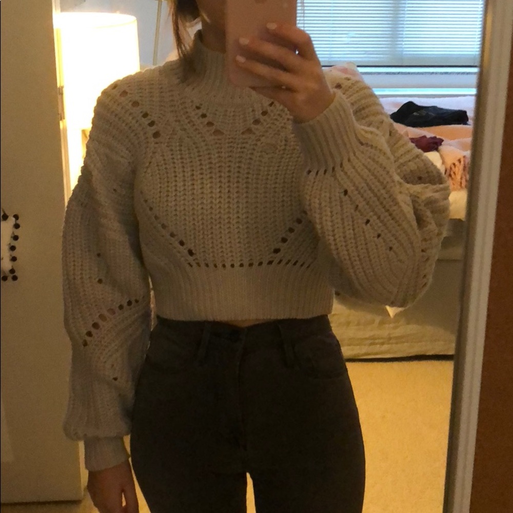 COPY - Aritizia Cropped Knitted Sweater